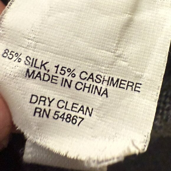 Express Long Sleeve V-Neck Sweater Silk/Cashmere Blend Gray Lavendar Argile Sz L - Picture 7 of 7